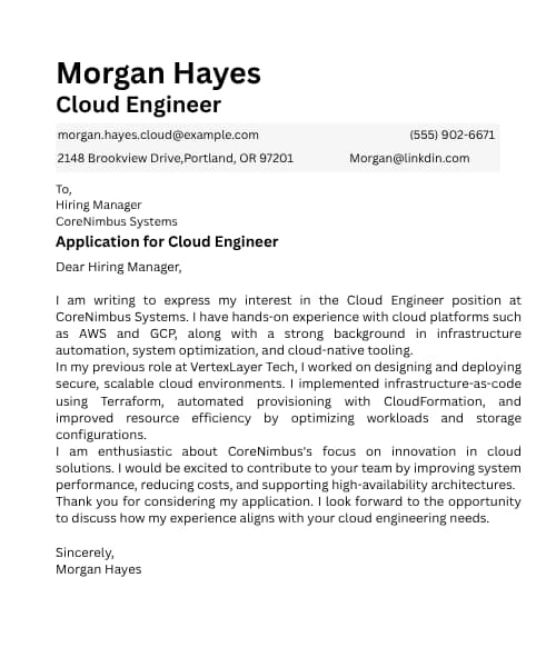 CV and cover letter template preview four.